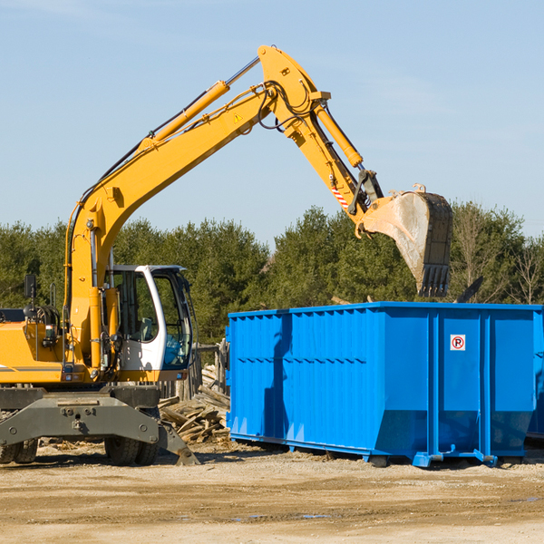 what happens if the residential dumpster is damaged or stolen during rental in Farnsworth